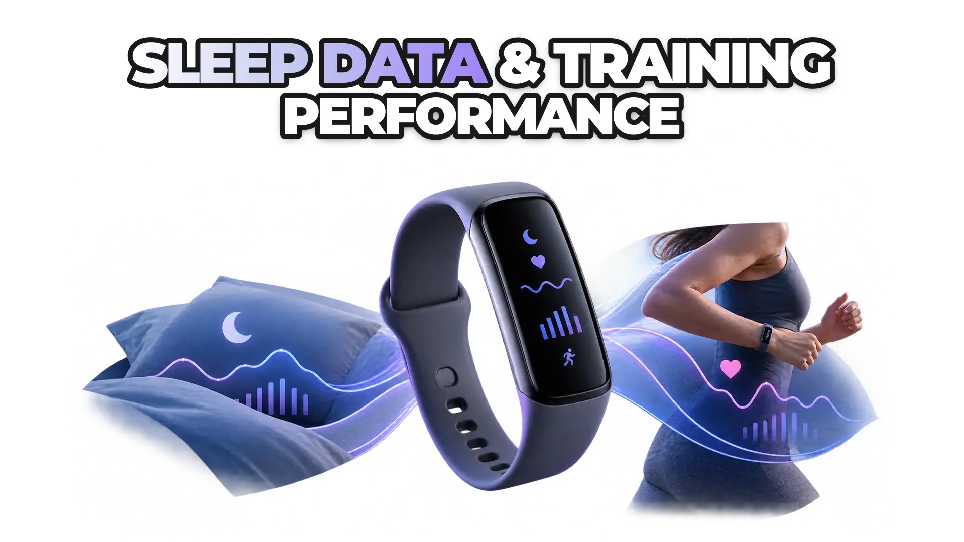 A wearable device tracking sleep metrics alongside workout intensity data, showing the interconnected relationship between nocturnal recovery patterns and daytime physical performance through synchronized heart rate and activity signals.